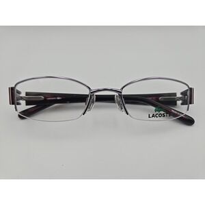 LACOSTE‎ LA12230 PU 48+ 19-130mm Rectangle Half Rim Eyeglass (Frames Only)